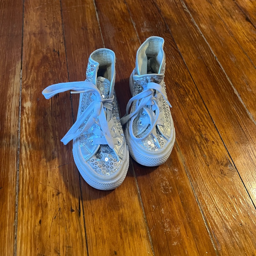 Balera Kids Silver High-Top Sneakers